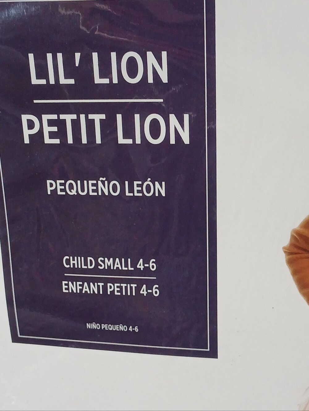 Amscan "Lil' Lion" Childs costume Small (4-6) - Picture 2 of 4